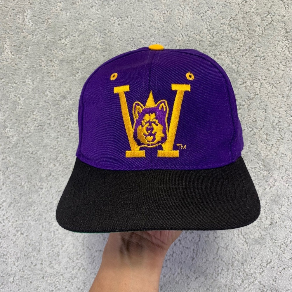 Vintage Washington Huskies Snapback Hat‎ New Era KMG University of Washington
